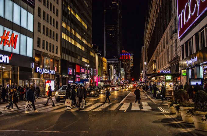 Weihnachtsshopping in New York